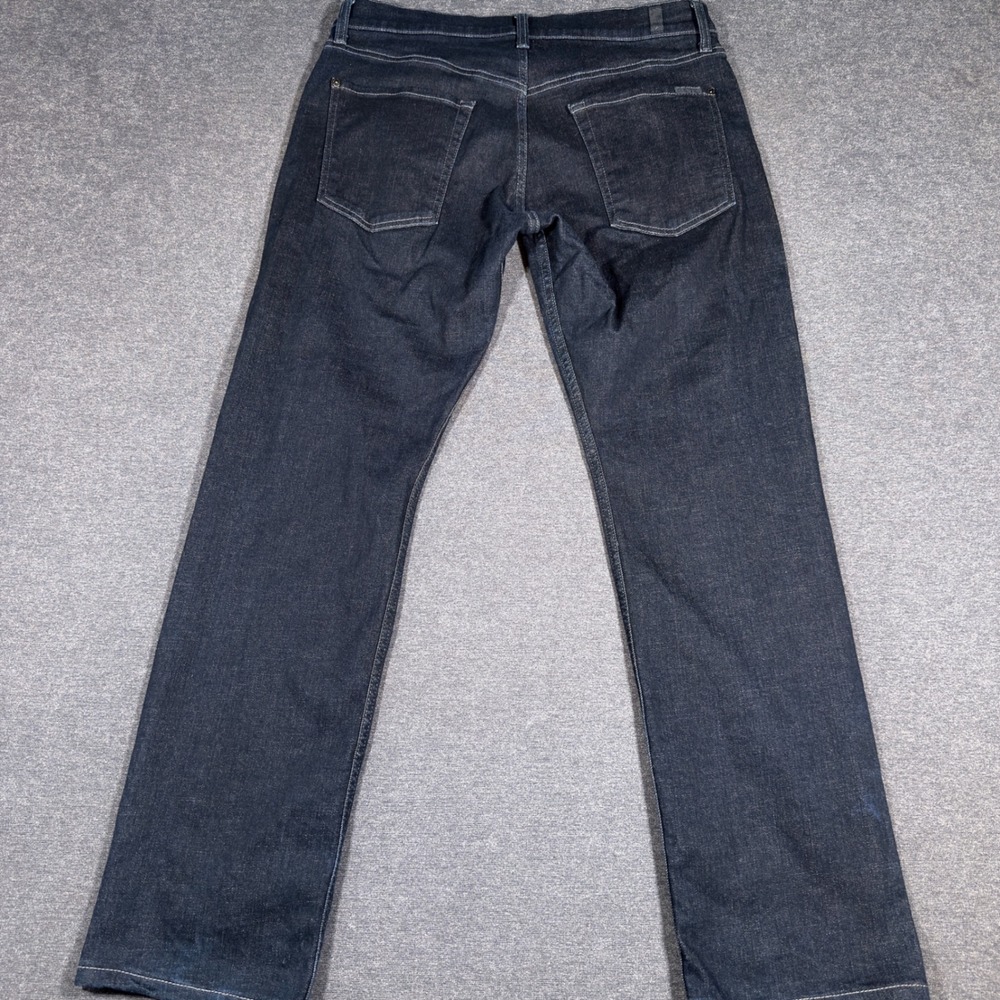 For All Mankind Standard Jeans Mens 34x31 Dark Wash Straight Leg Denim Stretch - Picture 3 of 9